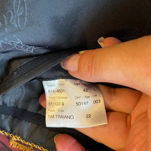 Brioni Mens Traiano Wool Sportcoat Blazer Size 42 L Buttons - Picture 3 of 7